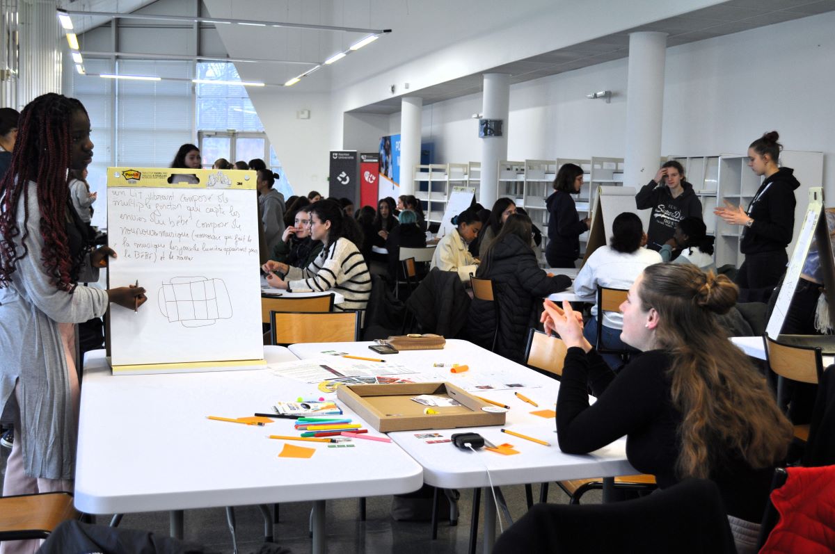 120 lycéennes accueillies à Polytech Nantes à l'occasion du challenge Industri'elles 2024